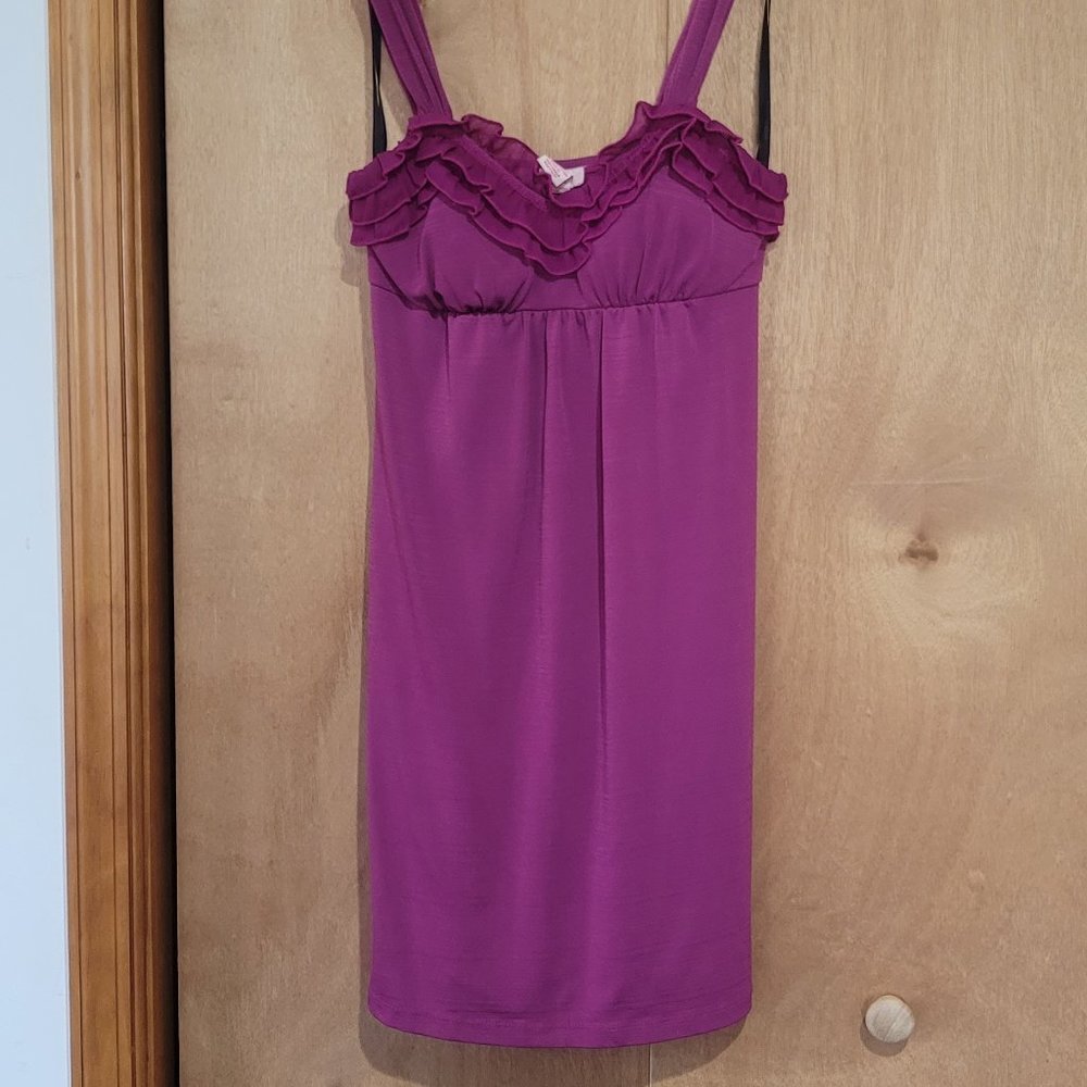 Candie's short purple dress